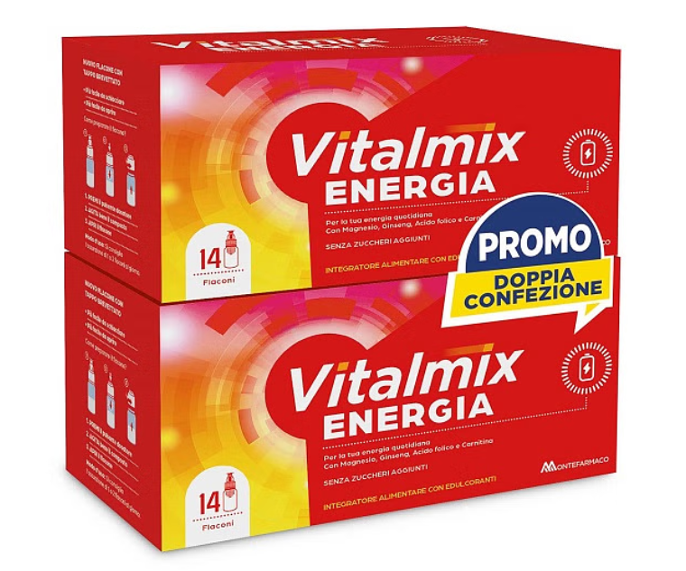 VITALMIX ENERGIA BIPACK 14+14 FLACONCINI - Integratore contro stanchezza e affaticamento